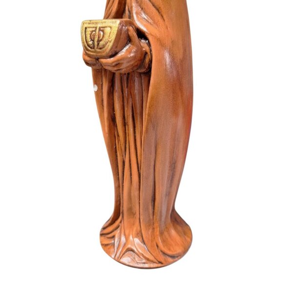 Wiseman King Figurine Statue Orange Gold Nativity Religious 13 Inch Christianity - Picture 3 of 9